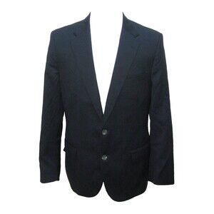 COPPLEY Men's (Size 42R) Navy Blue 2 Button Wool Sport Coat Blazer Suit Jacket